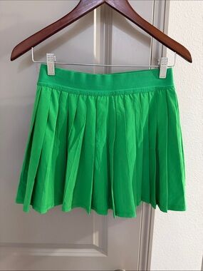 All in motion Bright Green Pleated skort mini skirt S